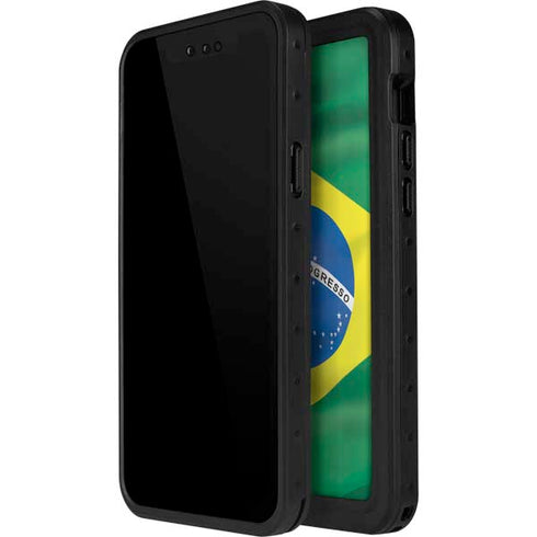 Brazil Flag iPhone 14 Pro Waterproof Case
